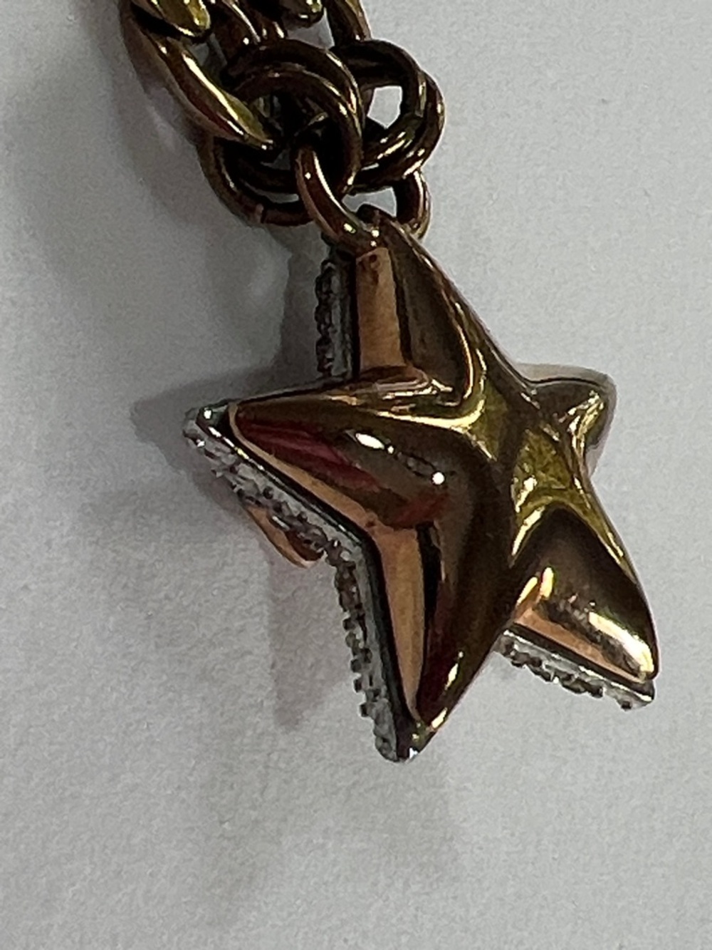 Gold Chain Necklace with Crystal Star Pendant by - Picture 5 of 7